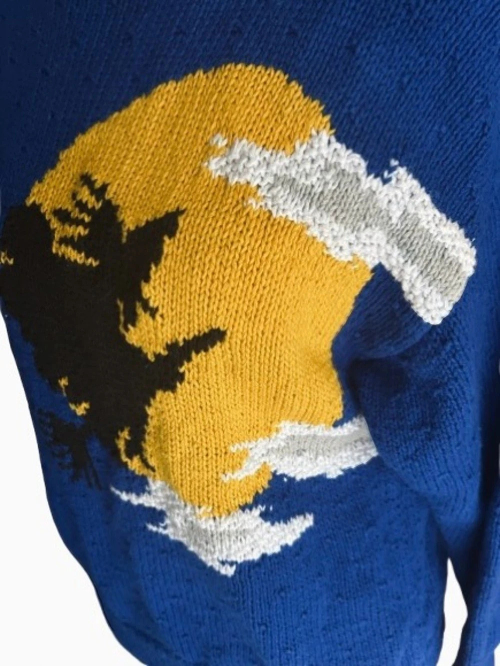 Vintage Marisa Christina Halloween Witch Hand Knitted Sweater Medium Large Boho - Picture 7 of 14